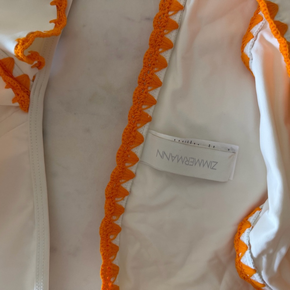 Zimmermann White and Orange Bikini - Picture 6 of 6